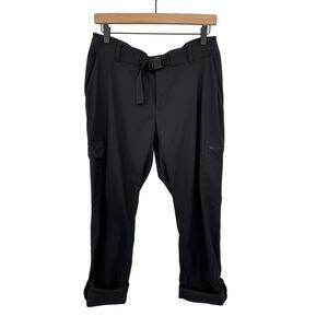 The North Face nylon pants women's 6 cargo zip pockets belted adjustable hiking